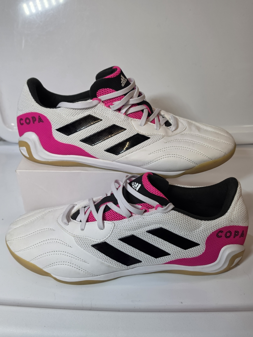 Adidas Copa Sense .3 Indoor Sala Soccer Shoes White Shock Pink FW6522